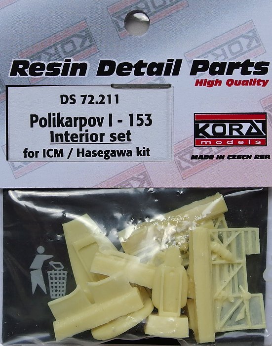 1/72 Polikarpov I-153 Interior set (ICM/HAS)