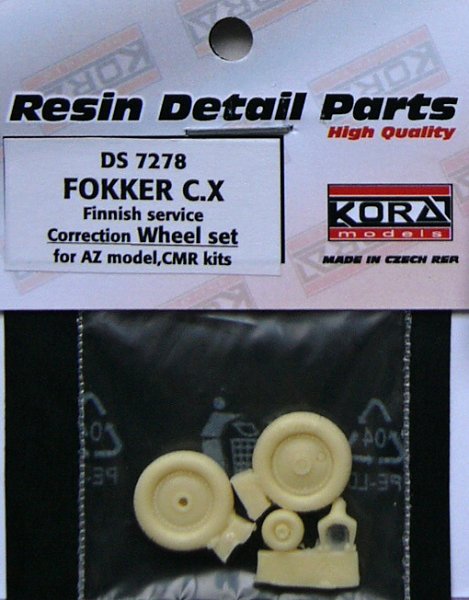 1/72 Fokker C.X Finnish Correct Wheel set (AZ,CMR)