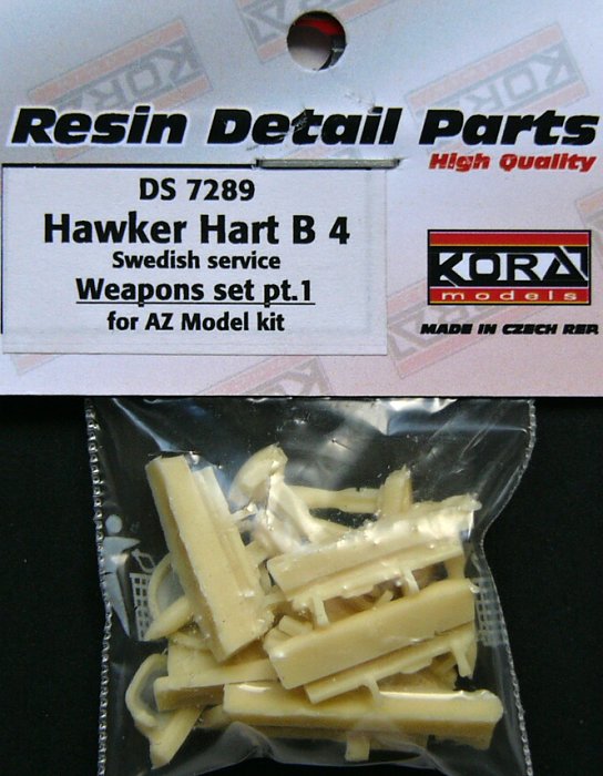 1/72 Hawker Hart B4 Swedish - Weapons set I. (AZ)