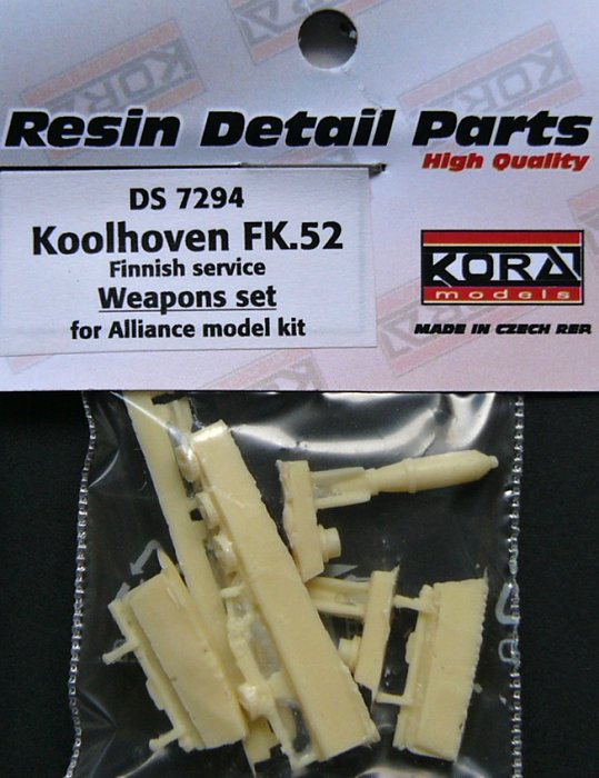 1/72 Koolhoven FK.52 Finnish - Weapons set (ALL)