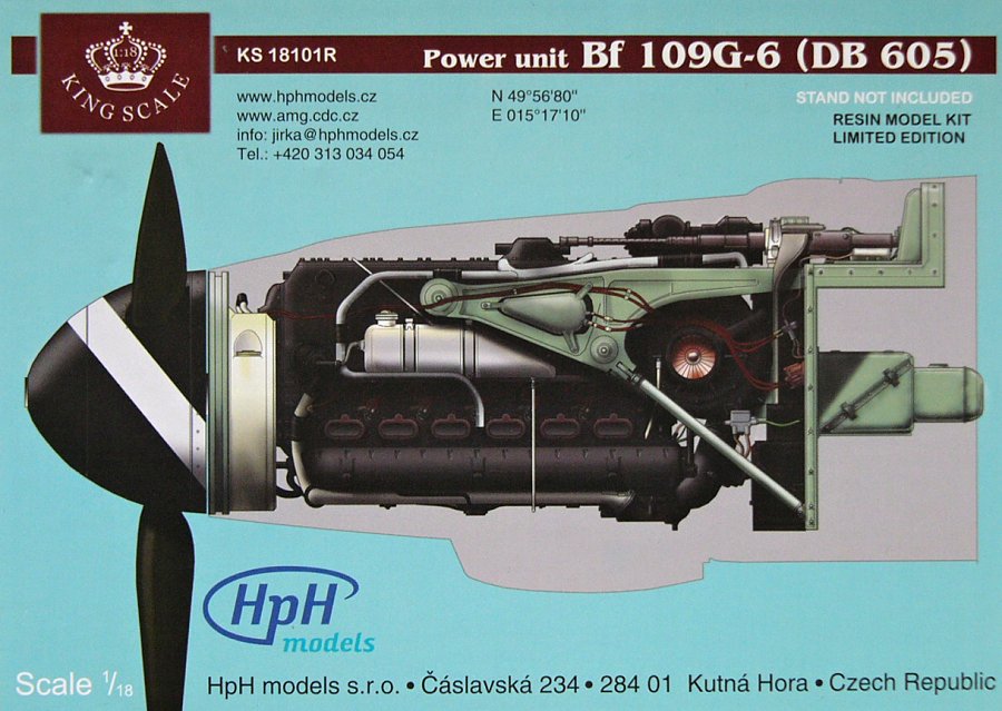 1/18 Power Unit Bf109 G-6 (DB 605)