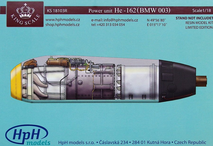 1/18 Power Unit He-162 (BMW 003)