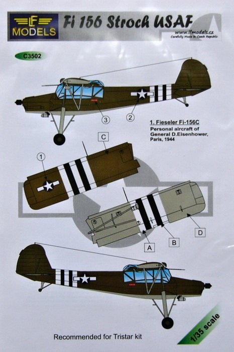 1/35 Decals Fi-156 Storch USAF (TRISTAR)