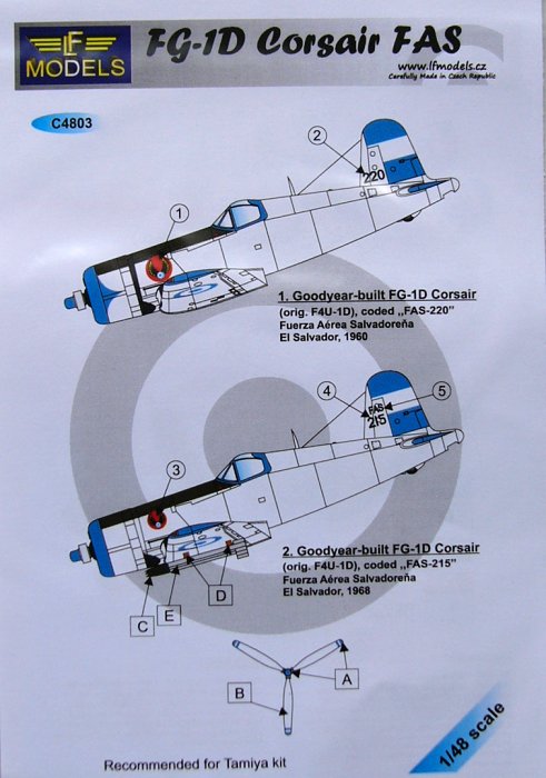 1/48 Decals for FG-1D Corsair FAS