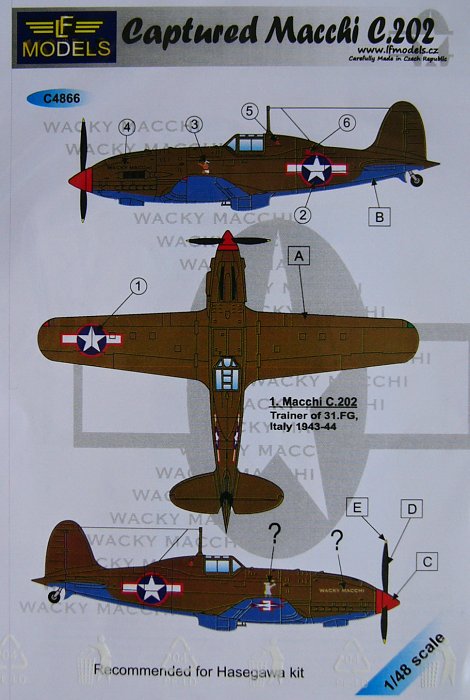 1/48 Decals Captured Macchi C.202 (HAS)