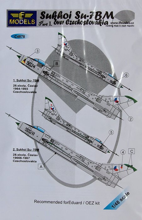 1/48 Decals Su-7BM over Czechoslovakia Part I.