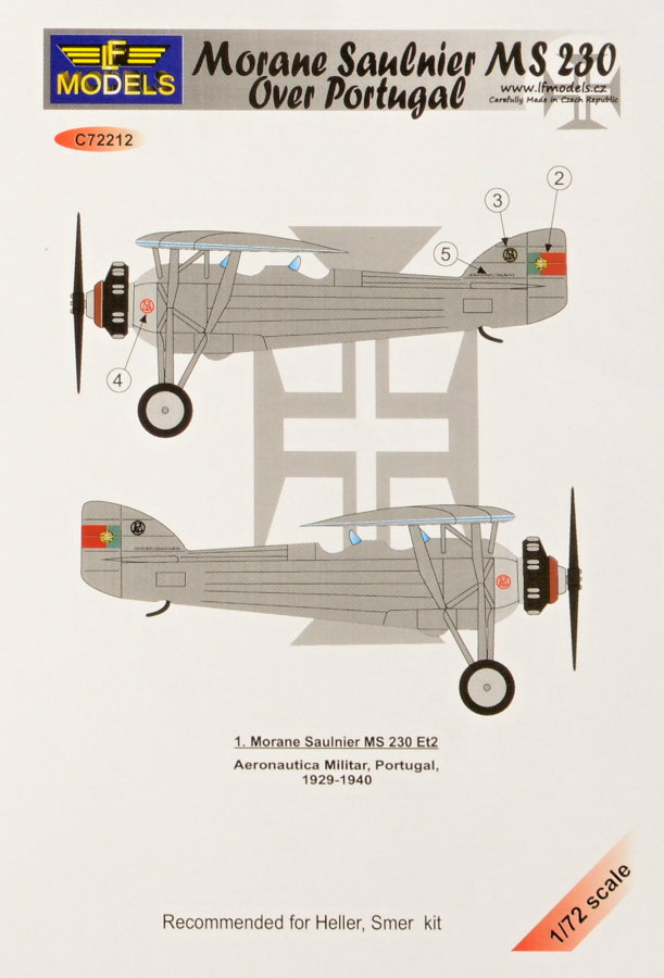 1/72 Decals MS 230 over Portugal (SMER/HELL)