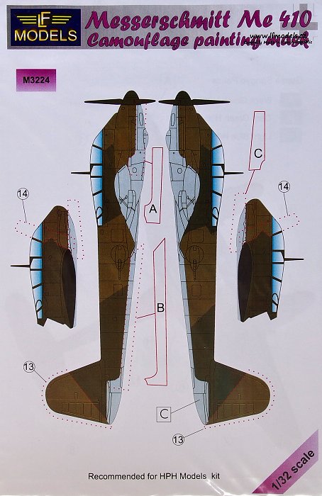 1/32 Mask Messerschmitt Me 410 (HPH)