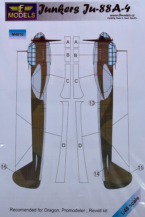 1/48 Mask Junkers Ju-88A-4 (DRAG/REV)