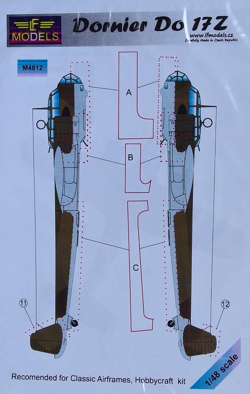 1/48 Mask Dornier Do 17Z (CAF/HOBBYCR.)