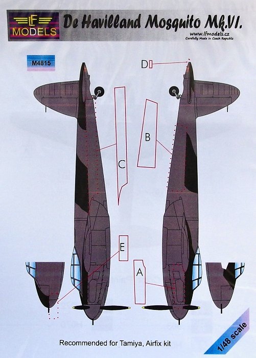 1/48 Mask D.H. Mosquito Mk.VI (TAM/AIRF)