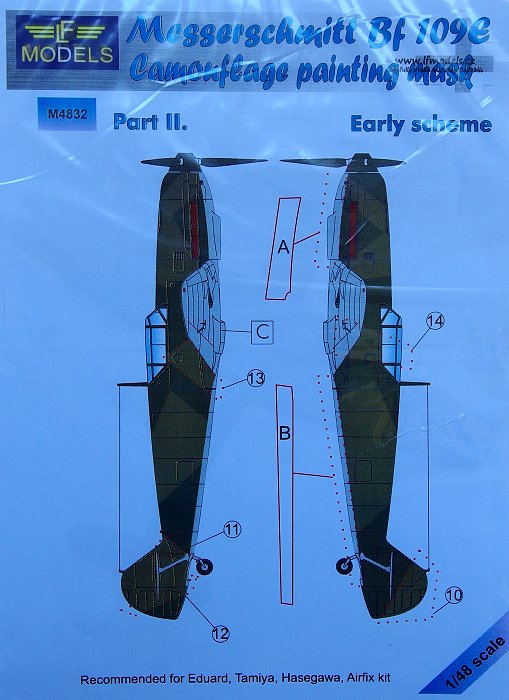 1/48 Mask Messerschmitt Bf 109E (EDU) Early Pt II.