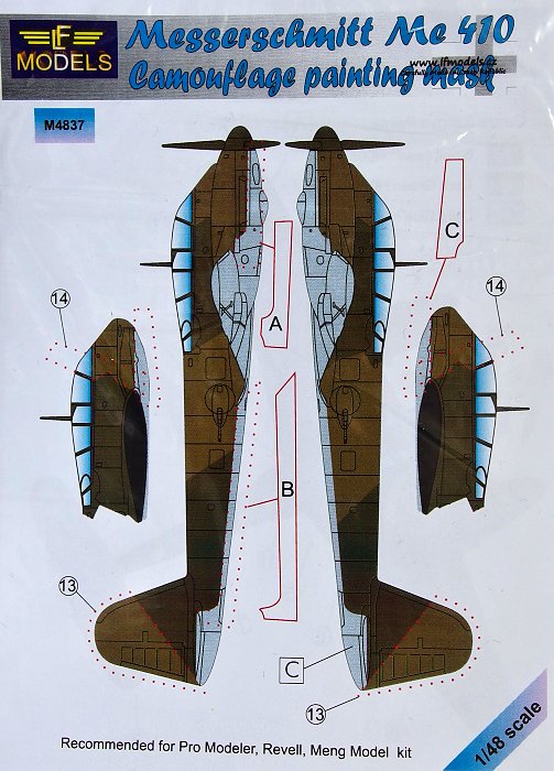 1/48 Mask Messerschmitt Me 410 (REV/MENG)