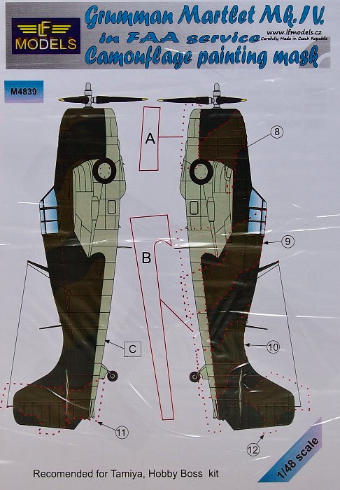 1/48 Mask Grumman Martlet Mk.IV in FAA service