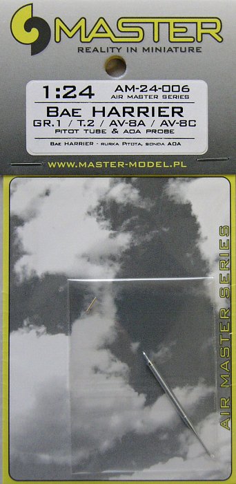 Master 24007 1/24 Metal BAe Harrier GR.3 T.4  Pitot Tube & Angle Of Attack probe 