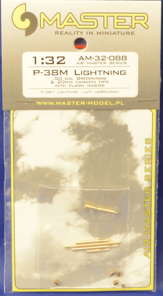 1/32 P-38 Lightning .50cal Brownings&20mm can.tips
