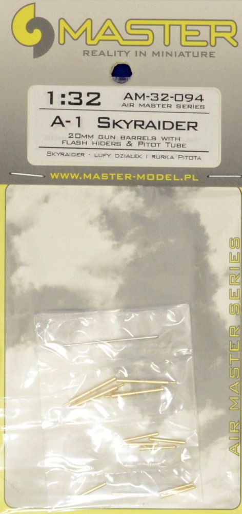 1/32 A-1 Skyraider 20mm can.barrel w/ flash hiders