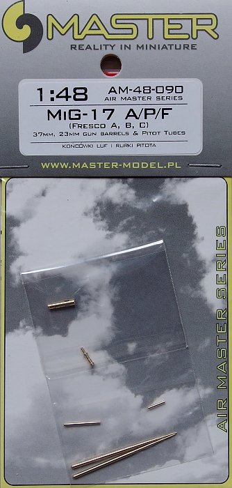 1/48 MiG-17A/P/F (Fresco A,B,C) gun barrels&pitots