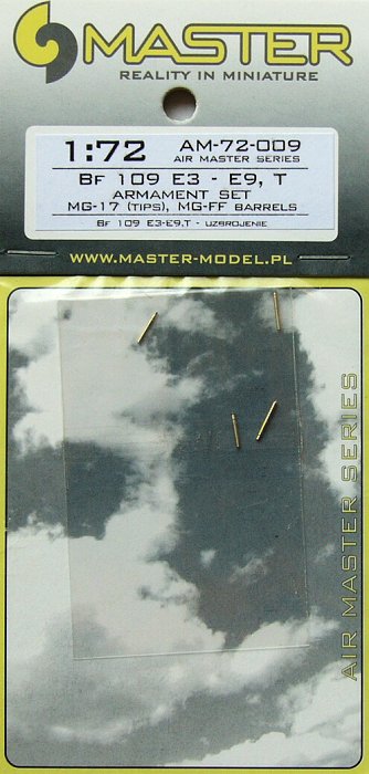 1/72 Bf 109 E3-E9, T  - Armament set