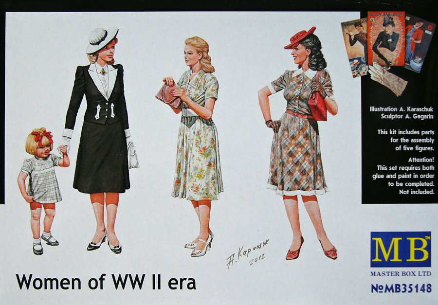 1/35 Women of WWII era (5 figures)