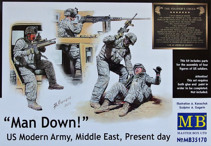 1/35 'Man Down!' US Modern Army, Middle East