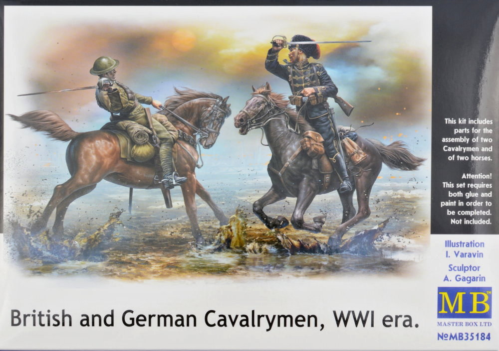 1/35 British & German Cavalrymen, WWI era (4 fig.)