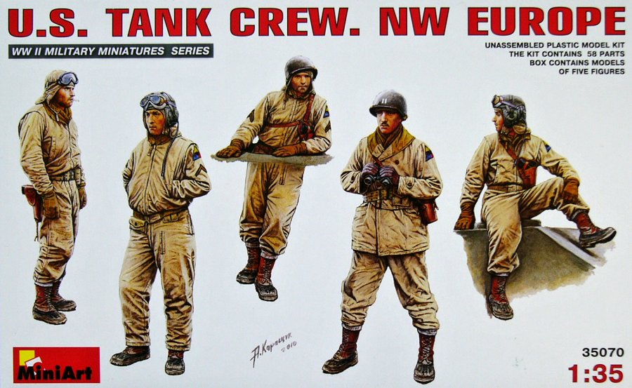 MiniArt WWII US Tank Crew NW Europe Figures in 1/35 070 St B5 for sale online 