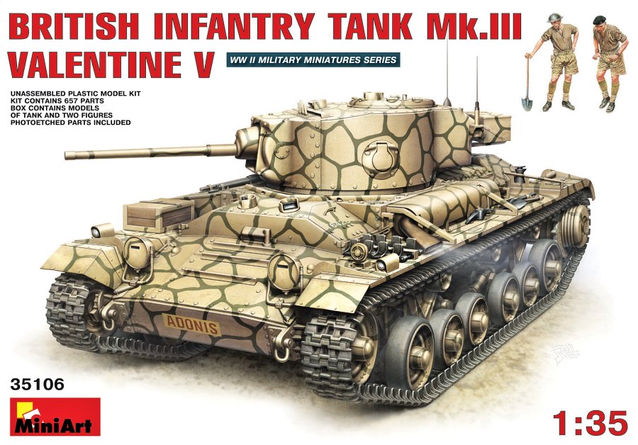 MODELIMEX Online Shop 1/35 British Infantry Tank Mk.III VALENTINE V
