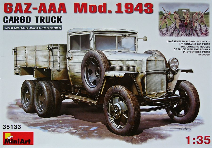 1/35 GAZ-AAA Mod. 1943 Cargo Truck (incl. 5 fig.)