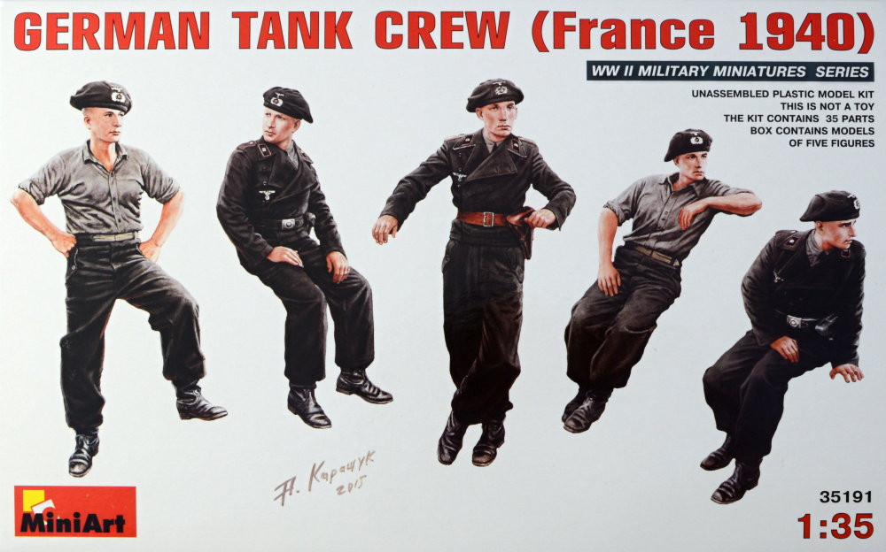 1/35 German Tank Crew, France 1940 (5 fig.)