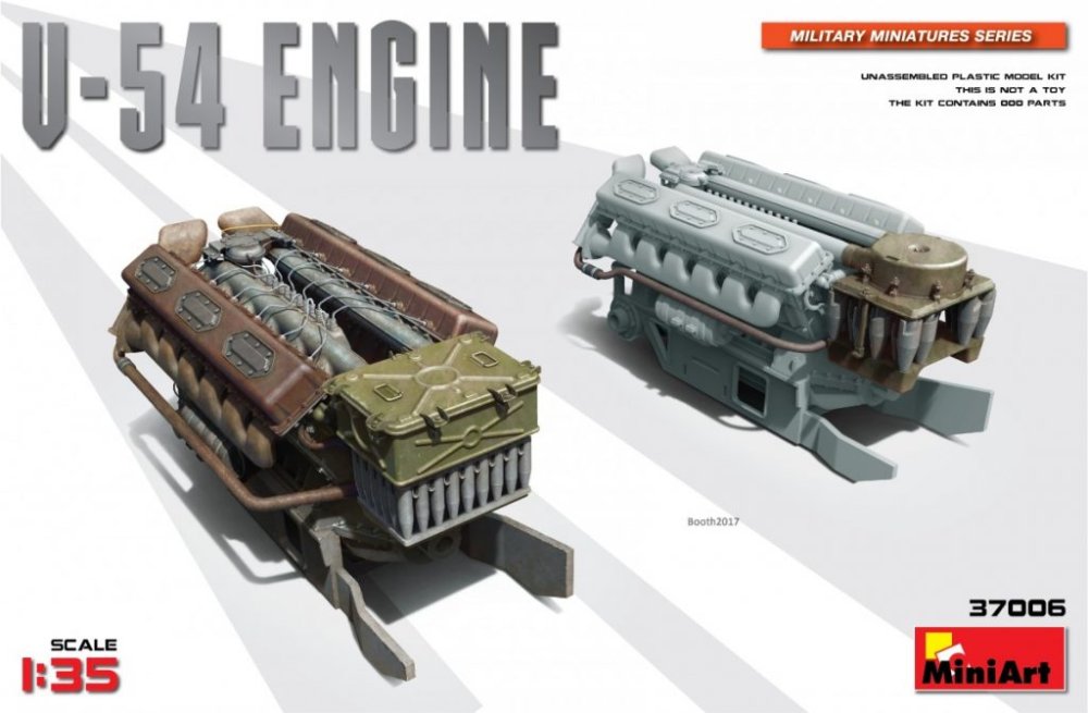 1/35 V-54 Engine (plastic set)