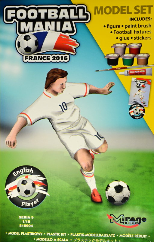 MODEL SET 1/18 Football Player ENGLAND,France 2016