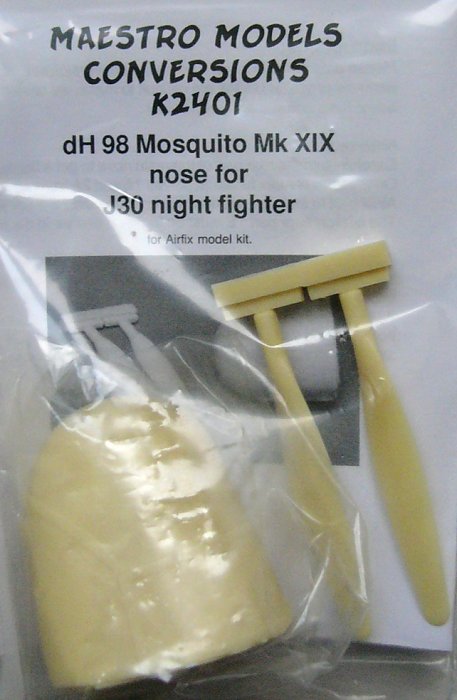 1/24 MAESTRO MODELS 2401; dH Mosquito Mk.XIX SwAF J.30 Resin RADAR Nose 