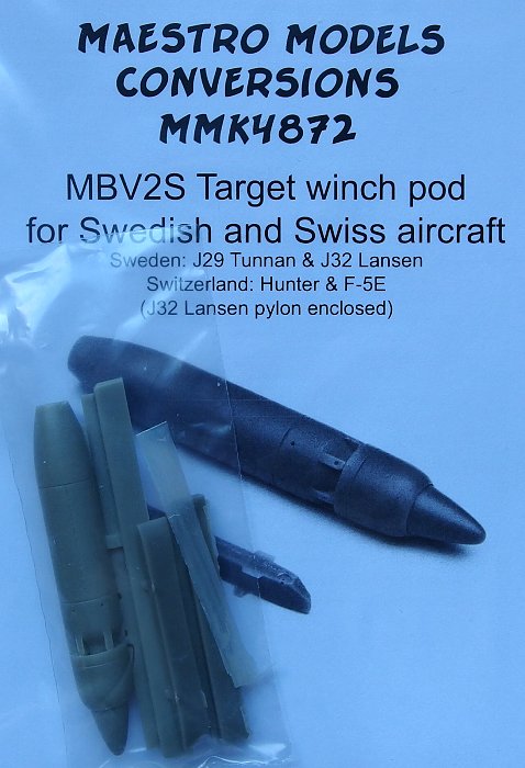 1/48 MBV2S Target winch pod (Swedish/Swiss)