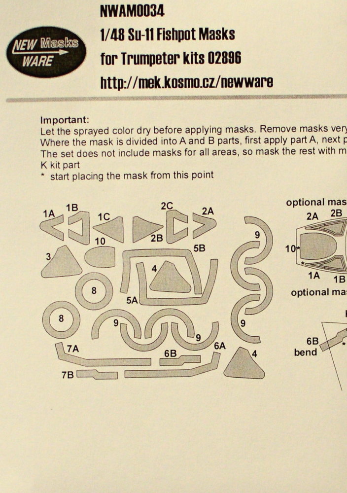 1/48 Mask Su-11 Fishpot (TRUMP 02896)