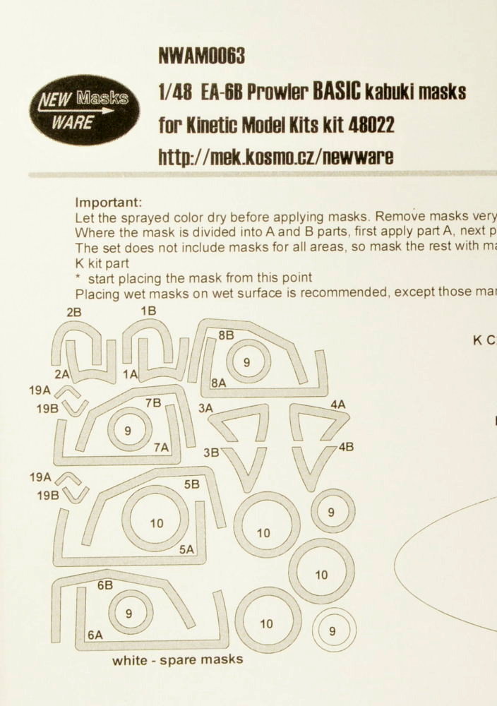 1/48 Mask EA-6B Prowler BASIC (KIN)