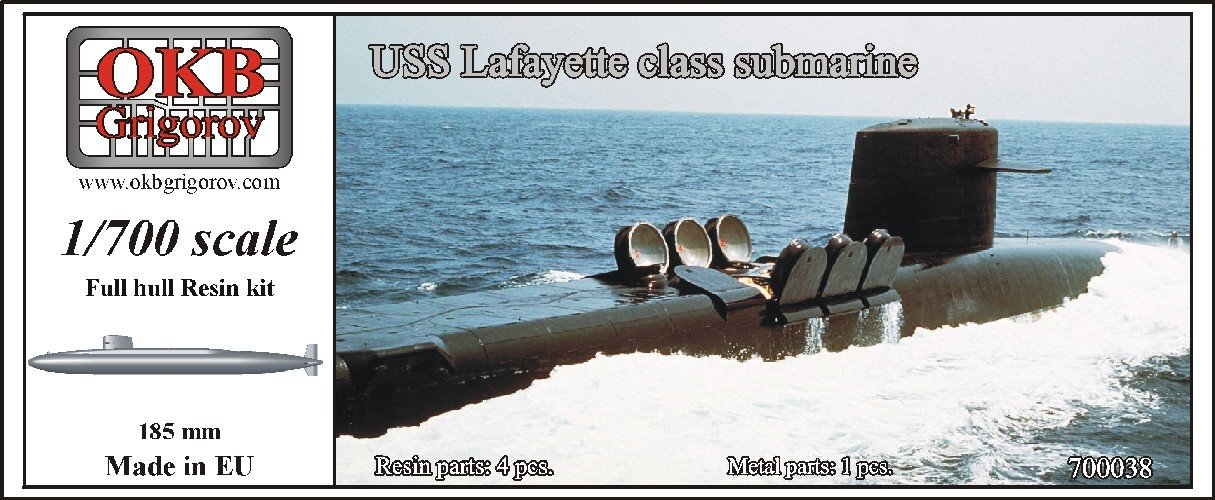 MODELIMEX Online Shop 1/700 USS Lafayette class submarine your