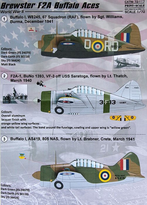 Collection DeAgostini Avion Brewster F2A Buffalo 1/72 - Neuf, édition Japonaise 2017