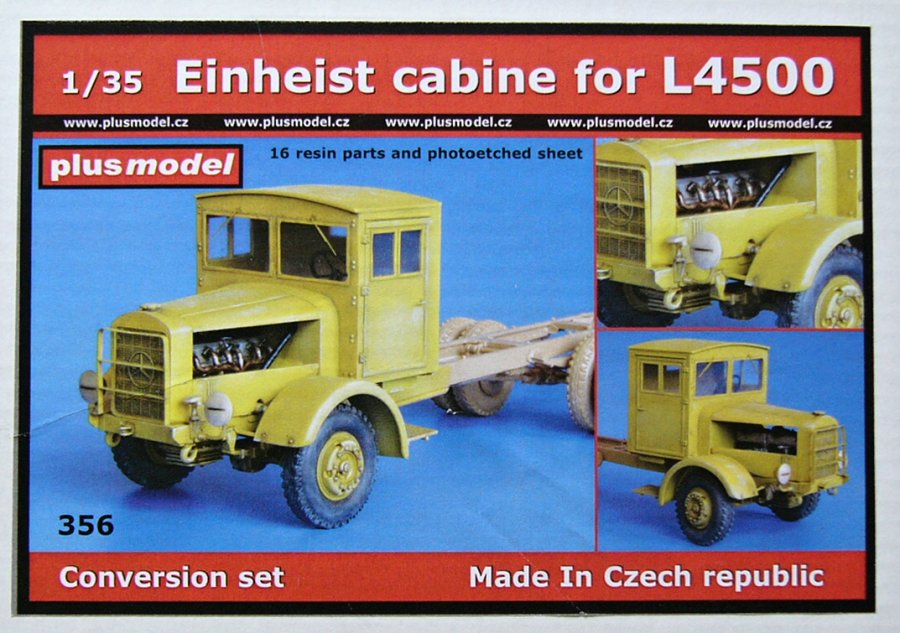 1/35 Einheist cabin for L4500 (Conv.set)