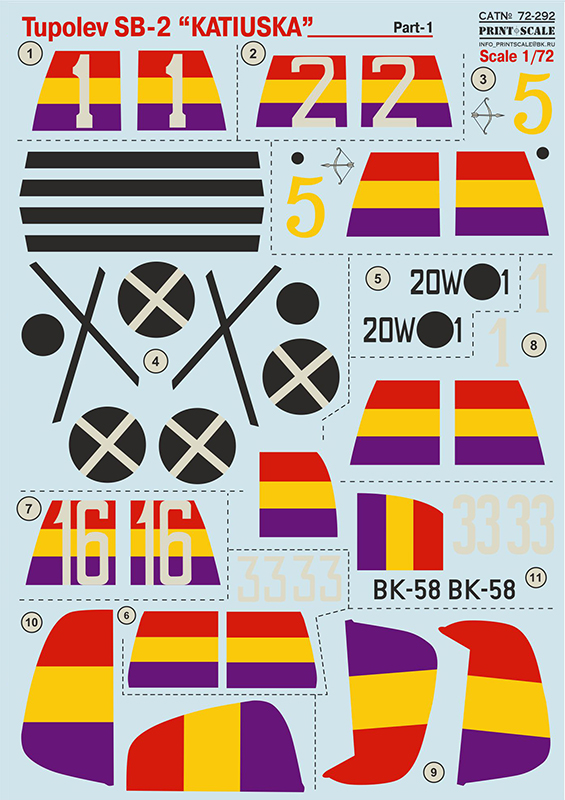 1/72 Tupolev SB-2 Katiuska - part 1 (wet decals)