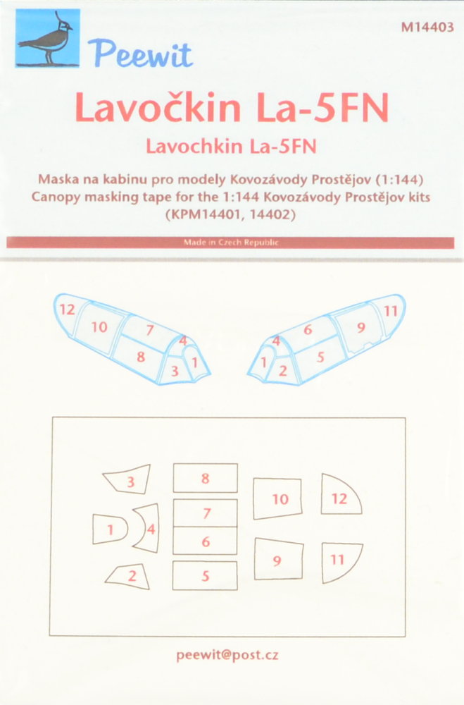 1/144 Canopy mask Lavochkin La-5FN (KP)