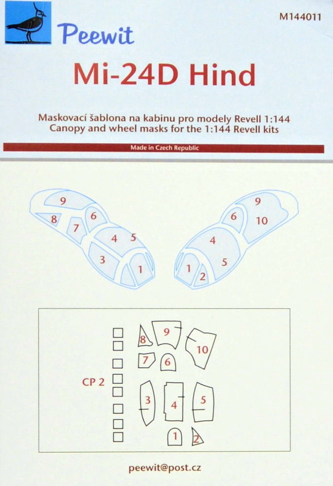 1/144 Canopy mask Mi-24D Hind (REV)