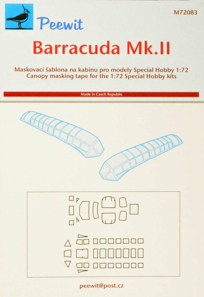 1/72 Canopy mask Barracuda Mk.II (SP.HOBBY)