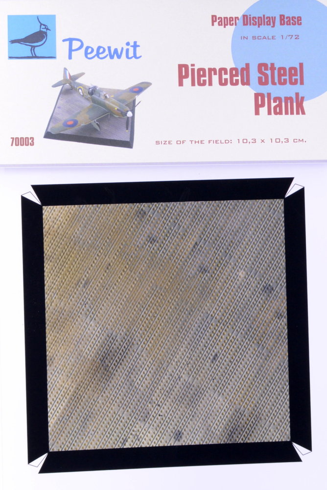 1/72 Paper Display Base - PIERCED STEEL PLANK