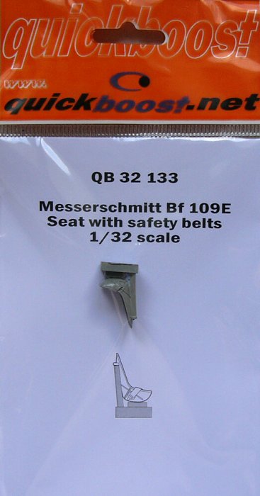 1/32 Bf 109E seat with safety belts