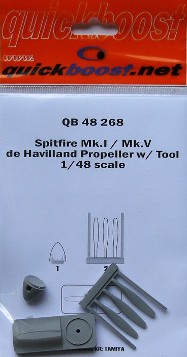 1/48 Spitfire Mk.I/Mk.V de havilland propeller w/t