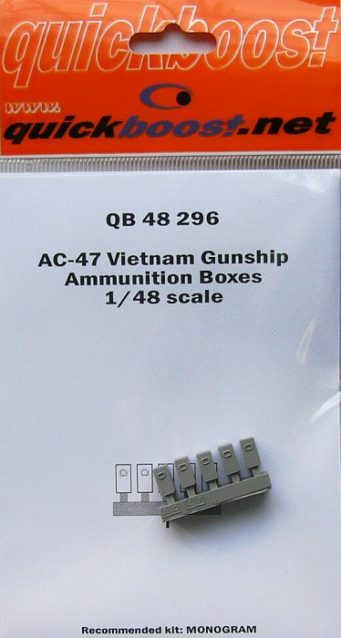1/48 AC-47 Vietnam Gunship ammunition boxes (MONO)