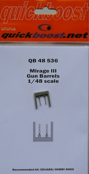 1/48 Mirage III gun barrels (EDU/HOBBY)