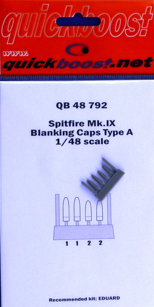 1/48 Spitfire Mk.IX blanking caps type A (EDU)