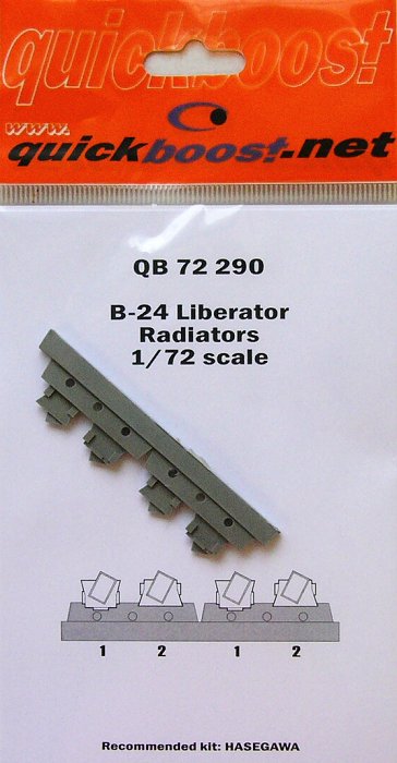 Quickboost 1/72 B-24 Liberator Radiators # 72290 